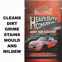 CONVERTIBLE CAR HOOD, SOFT TOP, FABRIC & VINYL ROOF CLEANER STAINS MOULD MILDEW