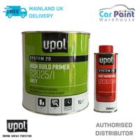 U-POL GREY 1.25L 2k HS High Build Primer Filler Kit S2025 1L S2030 2pack UPOL