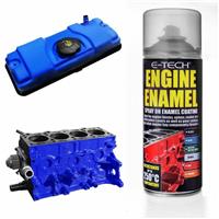 E-Tech Blue Engine Enamel Spray 400ml Heat Resistant Paint