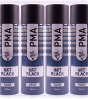 4 x 500ml PMA Stone Guard BLACK stone chip protection spray paint
