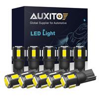10pcs T10 LED License Number Plate Light 501 W5W Car Interior Bulbs Bright White
