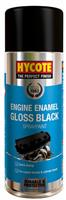 Hycote Gloss Black Engine Enamel 400ml Spray Paint Aerosol - XUK0121
