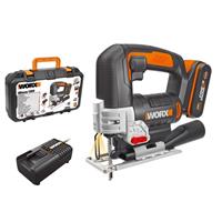 WORX Powershare Cordless Jigsaw 20V x1 2.0Ah Battery Carry Case WX543