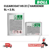 BOLL CLEAR COAT HS 2 :1 LACQUER 5L + HARDENER 2.5L