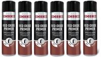 6x Simoniz Red Oxide Primer Acrylic Aerosol Auto Car Spray Paint 500ml SIMP13D