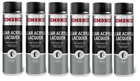 6x Simoniz Clear Acrylic Lacquer Smooth High Gloss Aerosol Spray Paint 500ml
