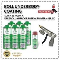6 X 1L Underseal Black Underbody CHASSIS PROTECT + gun FREE + epoxy primer FREE