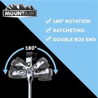 Mountain 5pc Metric Double Box End 180 Degrees Rotation Spanner Set MTNRM6