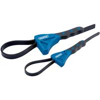 Draper 43863 2 Piece Oil Filter Strap Wrench Removal Tool Set Plumbers