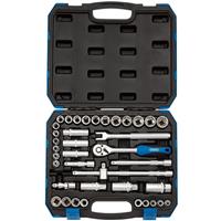 Draper Combined MM/AF Socket Set, 3/8 Sq. Dr. (39 Piece) 16361