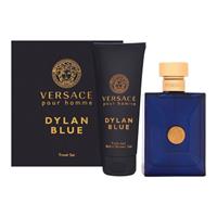 Versace Dylan Blue Eau De Toilette 100ml Spray + 100ml Sh/gel Set New