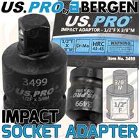 US PRO Impact Socket Adapter 1/2 Female To 3/8 Male Step Down Converter CR-MO