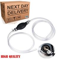 Hand Siphon Pump Petrol Diesel Water Oil Liquid Fuel Transfer Easy Use Pump UK