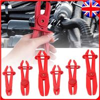 6X Hose Clamp Set Pipe Pliers Plastic Flexible Clamping Radiator Brake Fuel Tool