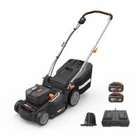 WORX Powershare Cordless Lawn Mower 550㎡ 40V 37cm Brushless x2 4.0Ah Battery