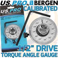US PRO Torque Angle Gauge 1/2 Drive 360 Degree Rotation Scale Gauge 6796