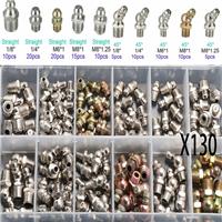 Assorted Box of Grease Nipples (Metric & Imperial) Popular Qty 130 M6 M8 M10 1/8