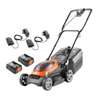 Flymo 36V UltraStore 380R Cordless Lawnmower 2.5 Kit - Silver Grade