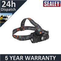 Sealey Rechargeable Head Torch with Auto-Sensor 5W SMD LED HT108LED