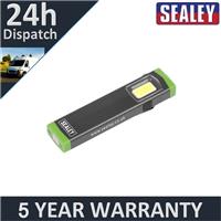 Sealey Mini Super Beam Aluminium Hand Torch 3W COB LED LED500SB