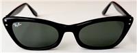 Ray-Ban LADY BURBANK Sunglasses Green Lenses on Black Frame RB2299 901/31 2026