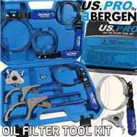 US PRO Oil Fuel Filter Removal Wrench Set Fuel Filter Adjustable Pliers Straps