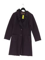 FWM (Fenn Wright Manson) Women's Coat UK 12 Purple Wool with Other Overcoat