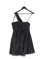 Coast A-Line Midi Dress UK14 in Black