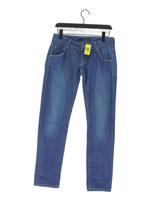 Calvin Klein Women's Jeans W 31 in Blue Cotton with Elastane Straight