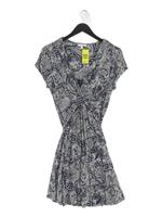 FatFace Wrap Midi Dress UK10 in Blue