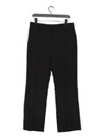 Jigsaw Women's Suit Trousers UK 12 Black Polyester