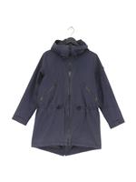 Aigle Women's Jacket UK 8 Blue Cotton with Polyamide Rain Coat