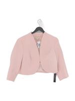 Jenny Packham Women's Jacket UK 14 Pink Polyester with Elastane Bomber Jacket