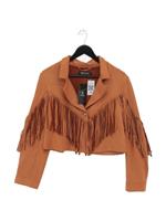 Relish Women's Jacket M Tan Polyester with Elastane Overcoat