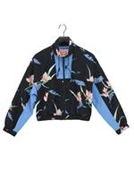 Levis Women's Jacket XS Black Floral Polyester with Polyamide Windbreaker