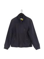 White Stuff Men's Jacket L Blue Cotton with Polyester Bomber Jacket