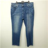 JOE'S Mens Straight Jeans W46 L32 Blue Slim Fit Stretchy Denim Acid Wash - 46 Regular