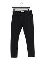 Samsoe&samsoe Women's Jeans W 30 in Black Cotton with Elastane, Polyester Skinny