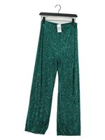 Luella Women's Trousers M Green Viscose with Elastane Straight Sweatpants
