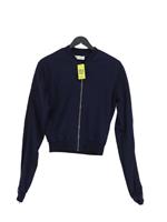 Ninety Percent Women's Jacket XXS Blue 100% Cotton Bomber Jacket