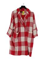 Teatum Jones Women's Coat S Red Cotton with Linen, Other, Viscose Overcoat