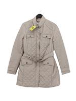 Rocha.John Rocha Women's Coat UK 10 Tan 100% Polyester Quilted