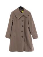 Laura Ashley Women's Coat Chest: 40 in Tan 100% Polyester Overcoat