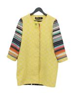 Desigual Women's Coat UK 12 Multi Polyester with Cotton, Polyamide Overcoat