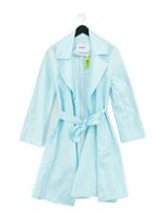 Ainea Women's Coat UK 8 Blue 100% Polyester Trench Coat