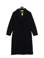 Barena Women's Coat UK 16 Black Wool with Polyamide, Other, Viscose Overcoat