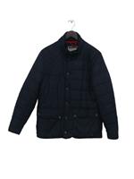 Joules Women's Coat M Blue 100% Polyester Quilted