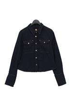 Boss Women's Jacket UK 16 Blue Lyocell Modal with Cotton, Elastane Bomber Jacket