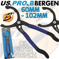 US PRO Oil Filter Pliers Oil & Fuel Filter Removal Tool Filter Wrench 60-102mm