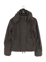 Superdry Women's Coat S Green Nylon with Polyamide Rain Coat